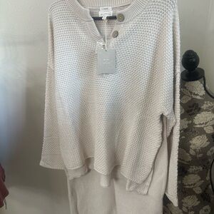 Blu Pepper Cream Knit Set
